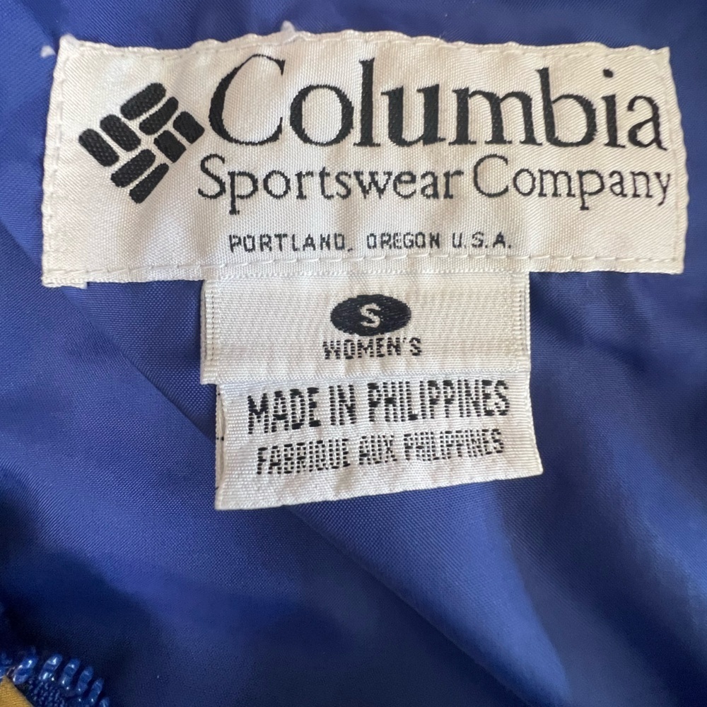 COLUMBIA LADIES VINTAGE BOULDER RIDGE JACKET FULL ZIPPER WINDBREAKER/RAIN COAT. - Picture 5 of 6